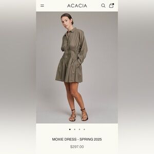 ACACIA Moxie Dress Size Medium CHECK COLOR